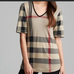 Burberry reversible T-shirt Check & Black .